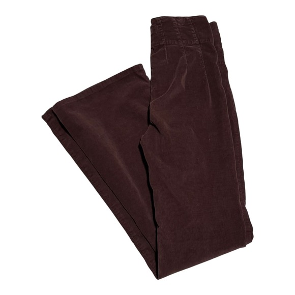 We the Free People Brown Corduroy Flared Pants Women's 35 (35x30.75) High Rise - Picture 1 of 9